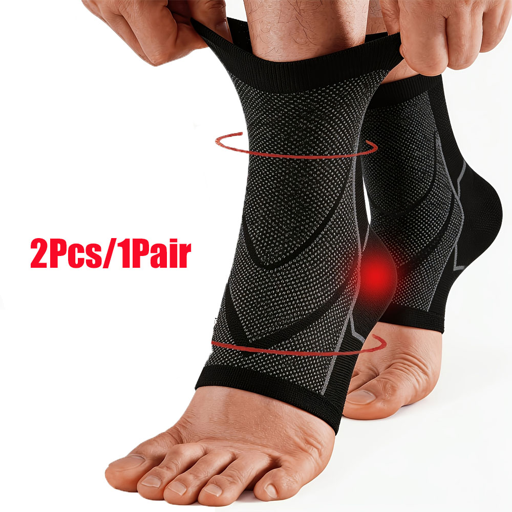 Ankle Brace Sock - 2pcs Ankle Brace for Men &