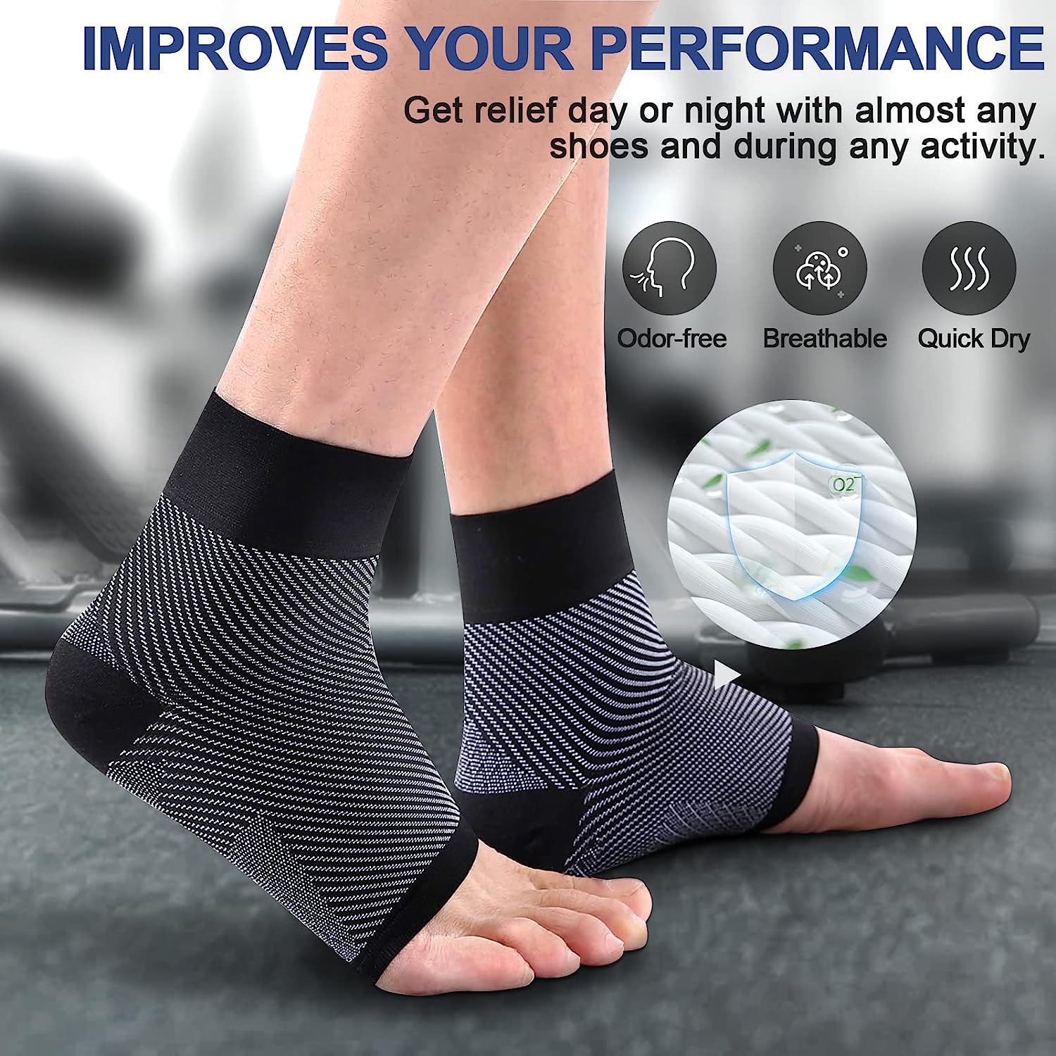1pair Plantar Fasciitis Compre - огляд і ціна Ankle Brace Sock