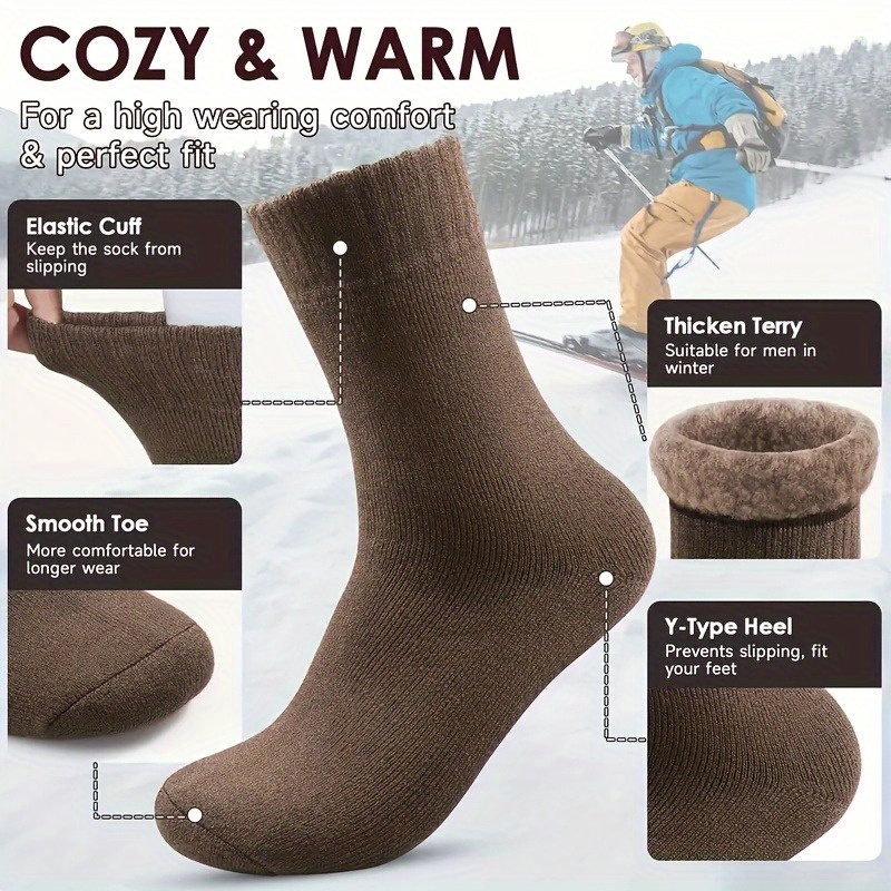 1 Pair Winter Thick Men's Snow - огляд і ціна Thermal Sock Winter